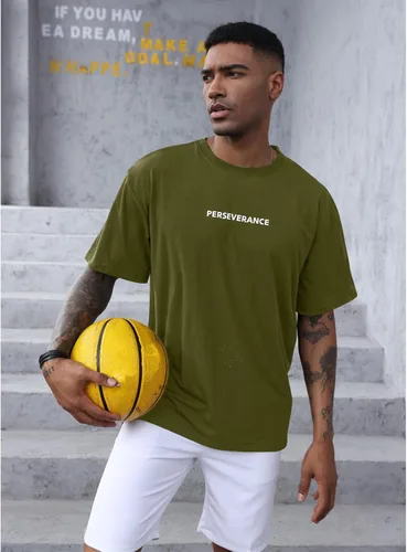 Vista 2 de YawYews Camisetas atléticas de moda para hombre, de manga corta, casual, lisas, holgadas, para entrenamiento, gimnasio, ropa de calle