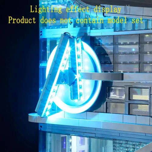 Vista 6 de GEAMENT Kit de luces LED compatible con Lego Avengers Tower 76269 (juego de modelos no incluidos)