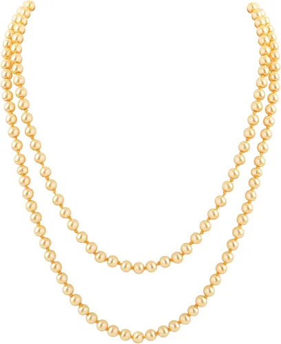 Vista 43 de BABEYOND - Collar de perlas sintéticas estilo art deco de la década de 1920, collar de perlas largas para fiesta de disfraces de estilo Gatsby