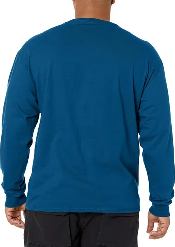 Vista 2 de Hanes Beefy-T Henley - Manga larga
