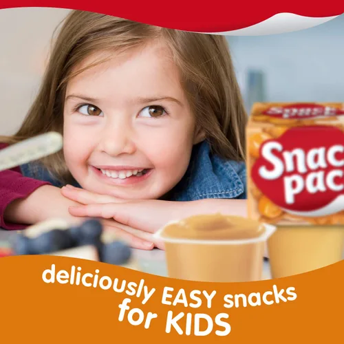 Vista 26 de Snack Pack Tazas de pudín con sabor a pastel de crema de plátano, 3.25 onzas, 4 unidades (paquete de 12)