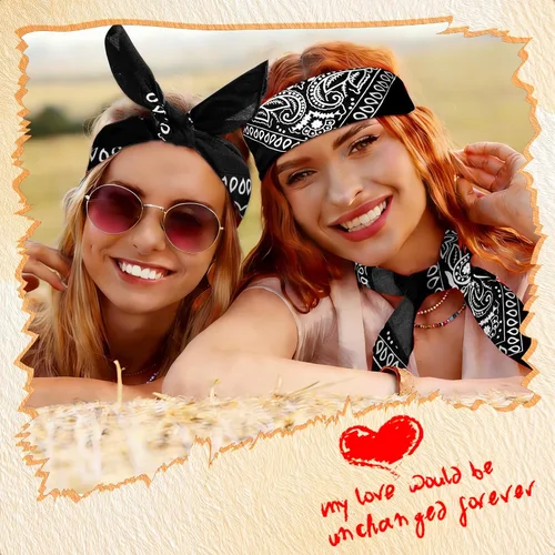 Vista 5 de 100 bandanas a granel, bandanas de cachemira para hombres y mujeres
