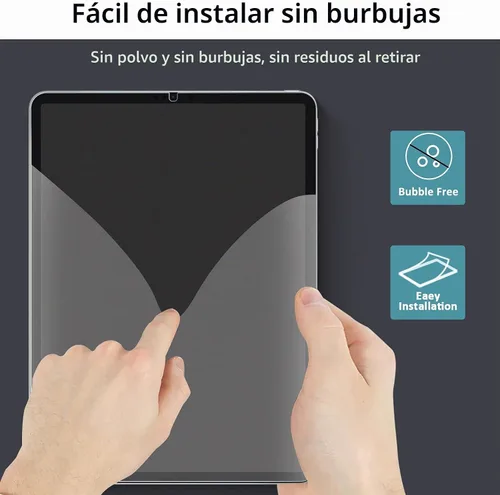 Vista 4 de Ambison Paquete de 1 protector de pantalla de vidrio mate compatible con iPad Mini A17 Pro 2024 y iPad Mini 7/6ª generación de 8.3 pulgadas