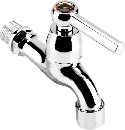 Vista 3 de Grifo de agua fría individual, grifo de lavadora, fregadero de plástico ABS, grifo de agua para lavadero, baño, lavadora, trapeador, bañera