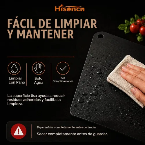 Vista 7 de Hisencn Acero para hornear piedra de pizza cuadrada de 13 x 13 pulgadas