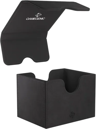 Vista 6 de GameGenic Caja de cartas – Caja de cubierta: Sidekick XL negro 100CT – TCG duradera y resistente, almacenamiento de tarjetas OCG – Compatible
