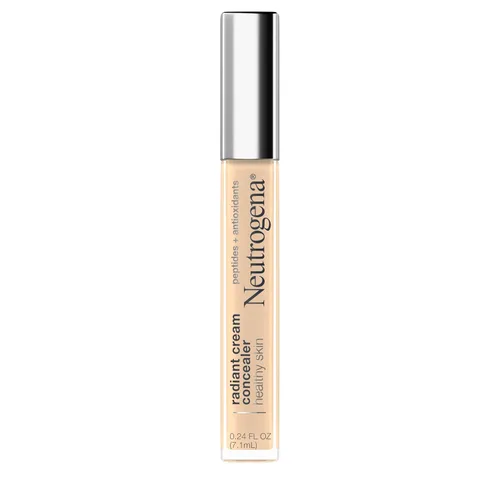 Vista 29 de Neutrogena Corrector de crema iluminadora radiante de piel saludable con péptidos y vitamina E antioxidante, crema correctora perfeccionadora