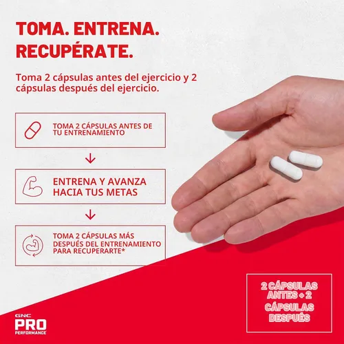 Vista 5 de GNC Pro Performance L-Glutamina 1500 mg, suplemento de aminoácidos, 90