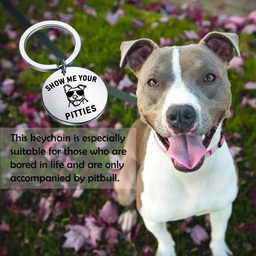 Vista 5 de TIIMG Pitbull - Llaveros para perros Pitbull