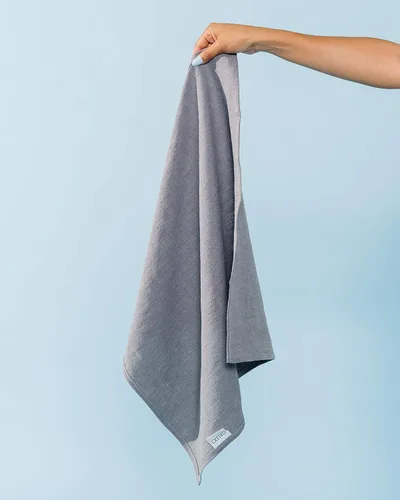 Vista 3 de Caldo Servilletas de lino – Tela suave y duradera – Paquete de 4 – 20 x 20 pulgadas (gris)