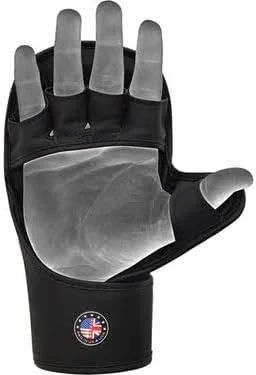 Vista 2 de RDX Guantes MMA Sparring Grappling, Maya Hide Leather Wrist Support, Cage Fighting Combat Sports Boxing Glove Training, Muay Thai, saco de boxeo