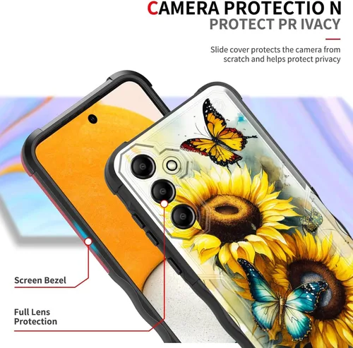 Vista 829 de Funda para Galaxy A14 5G, [Doble Capa][Protección contra Caídas de Grado Militar de 10 Pies] [Antideslizante] Funda Resistente a Prueba de Golpes