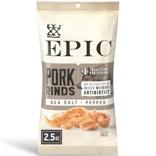 Vista 14 de EPIC Cortezas de cerdo BBQ sin gluten, 2.5oz