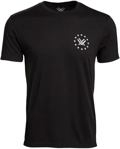 Vista 4 de Vortex Camisetas de manga corta Salute para hombre Negro