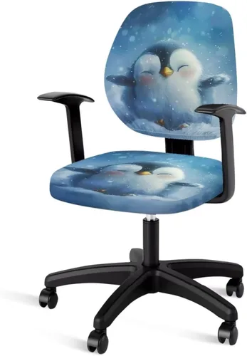 Vista 17 de Funda para silla de oficina con diseño de mariposa de 2 piezas, fundas para silla de juegos, bonitas fundas transpirables para silla de escritorio