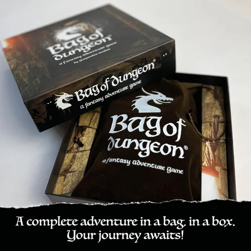 Vista 12 de Bag of Dungeon–Juego de Mesa de Aventura Fantástica para Familias y Fanáticos de RPG 1–4 Jugadores, Edades 7+ Explorador de Mazmorras Clásico