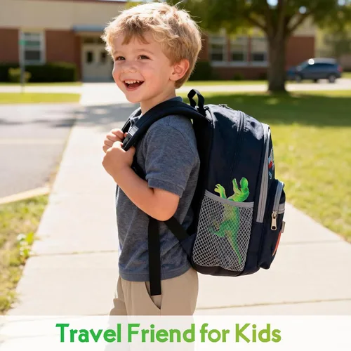 Vista 3 de IQKidz Juguete de dinosaurio RC para niños de 3 a 5 años, robot de dinosaurio tiranosaurio realista para caminar para niños y niñas, pequeñas