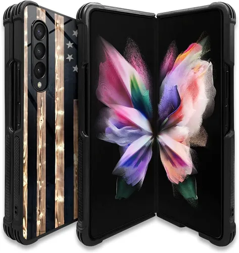 Vista 9 de DAIZAG Funda compatible con Samsung Galaxy Z Fold 3 5G, protección completa, a prueba de golpes, antiarañazos, funda de poliuretano termoplástico