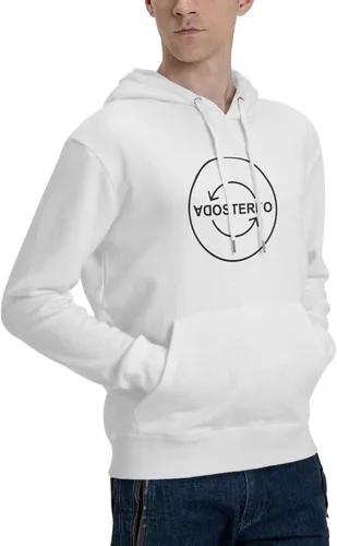 Vista 4 de Soda Stereo Logo Hoodie Casual Sweatshirt Pullover Hooded With Pockets For Men'S