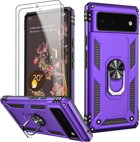 Vista 84 de LUMARKE para Google Pixel 3A XL - Funda con protector de pantalla, funda protectora grado militar probada contra caídas de 16 pies con soporte