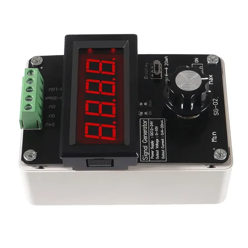 Vista 4 de Generador de señal ajustable de 4-20 mA,AITRIP DC 0-10V 0 4-20 mA Simulador analógico de voltaje de corriente para ajuste de valor, panel PLC LED