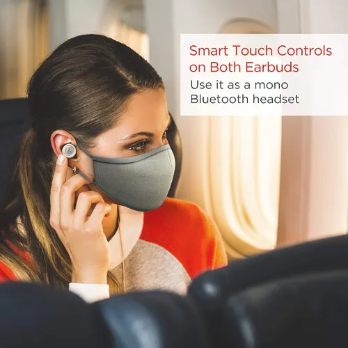Vista 7 de Motorola Tech - Auriculares inalámbricos inteligentes 3 en 1 3 en 1, auriculares inalámbricos, cable deportivo, enchufe de audio, IPX5, micrófono