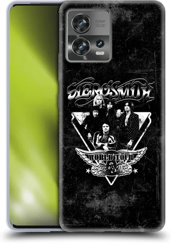 Vista 41 de Head Case Designs Officially Licensed Aerosmith 1987 Permanent Vacation Black and White Gel Case [Military Grade Protection] Compatible with Moto E7