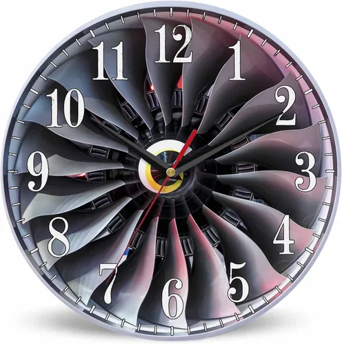 Vista 23 de Mxocom Reloj de pared de cocodrilo verde de dibujos animados con dientes, lindo estilo divertido de 10 pulgadas, silencioso, sin tictac, funciona