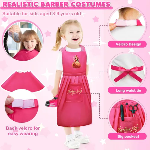 Vista 6 de Juguetes para niñas, juego de peluquería para niñas pequeñas, accesorios de muñeca, juguetes de peluquería para niños, juguetes para niñas de 3, 4