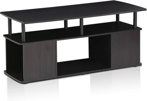Vista 4 de Furinno Juego de mesa auxiliar y mesa auxiliar (2 piezas) Jaya Utility Design Mesa auxiliar + juego simplista de 2 mesas auxiliares