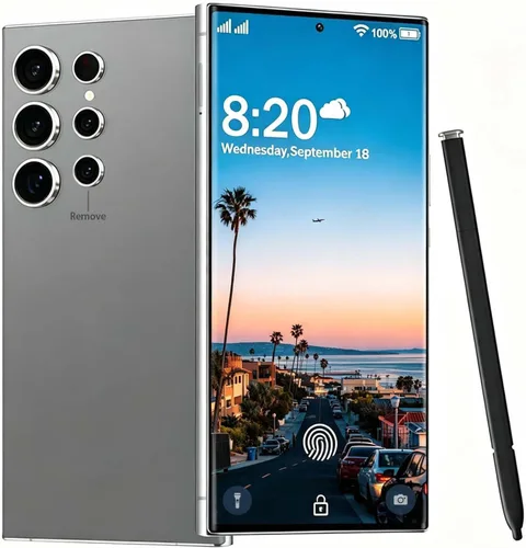 Vista 9 de Teléfonos C24 Ultra Desbloqueados Android 14 Smartphone 8GB+256GB (color anaranjado (Orange Color)