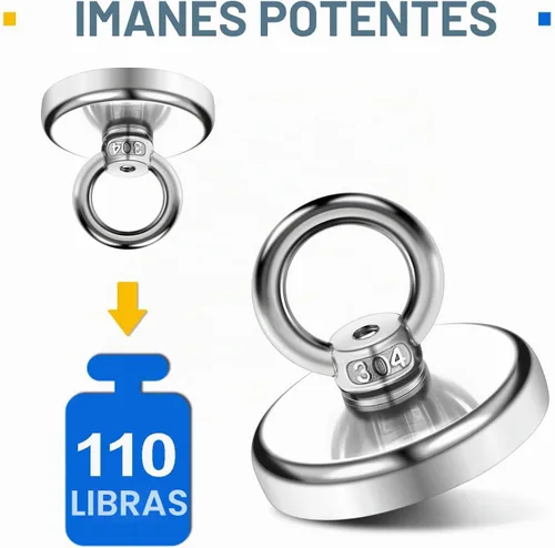 Vista 4 de DIYMAG Ganchos magnéticos con agujero avellanado 110LBS+ 10