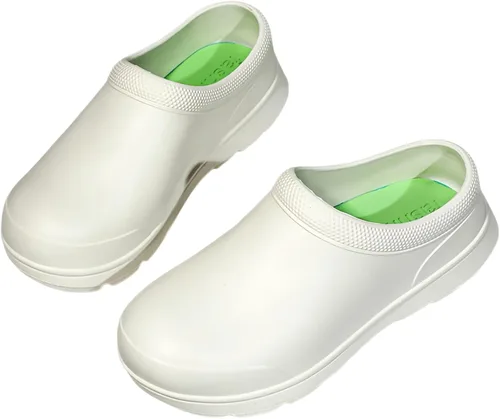 Vista 8 de Men Women Work Shoes-Resistant Oil Proof Comfortable Chef Shoes Kitchen Work Clogs Slip