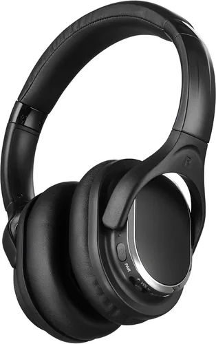 Vista 4 de iLive Electronics Auriculares inalámbricos de radiofrecuencia con transmisor/base de carga, negro (IAHRF79B)