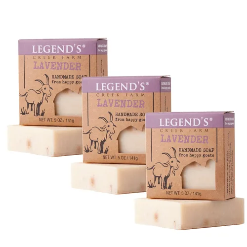 Vista 27 de Legend's Creek Farm Goat Milk Soap - Jabón hidratante limpiador para manos y cuerpo, jabón natural de 5 onzas para piel sensible, hecho a mano