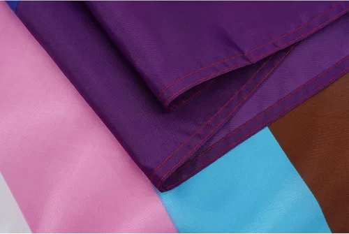 Vista 2 de Homissor Bandera del orgullo de 10 x 15 pulgadas, banderas gay para exteriores, gran arco iris, LGBT, comunidad lesbiana, transgénero, bandera