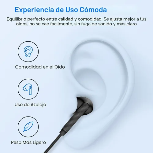 Vista 4 de Auriculares USB C Samsung con Cable Auriculares con Cable para Samsung Galaxy A16 A17 A36 5G A26 S25 Edge A56 S25 Ultra Plus S24 FE A35 Z Fold 6
