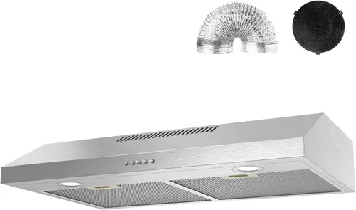 Vista 9 de Alemania Campana Extractora para Debajo del Gabinete de 30 Pulgadas, Campana Ultra Delgada para Estufa de Cocina, Campana de Ventilación de Horno