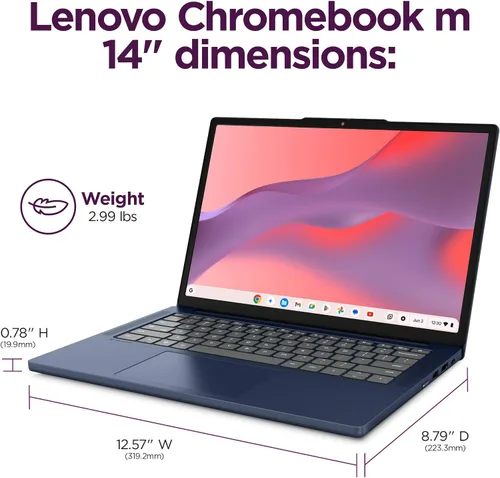 Vista 8 de Lenovo IdeaPad Slim 3 16" FHD+ portátil, Intel i5-13420H, 16GB DDR5 512GB