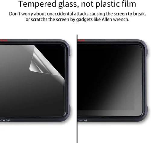 Vista 3 de Protector de pantalla compatible con Atomos Ninja V/Shinobi monitor de grabación HDMI 4K de 5 pulgadas, protector de pantalla de vidrio templado