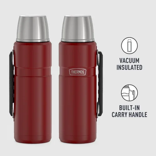 Vista 6 de THERMOS Stainless King - Paquete de botellas de bebidas aisladas al vacío, 40 onzas (paquete de 2)