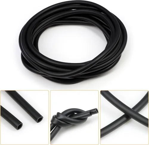 Vista 3 de Tubo de goma de látex natural de 1/4 pulgadas (0.236 in) de diámetro interior x 3/8 pulgadas de diámetro exterior, tubo quirúrgico altamente