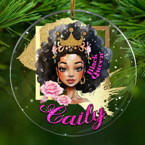 Vista 22 de Zapatos de ballet personalizados, regalos para mujeres, nombre personalizado de 2.90 x 2.90 pulgadas, para colgar en el árbol, decoración del hogar