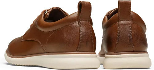 Vista 7 de Jousen Zapatos de vestir para hombre, estilo Oxford, informales, retro, clásicos, cómodos, formales, Derby, de negocios, para hombre