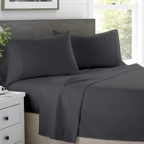 Vista 10 de SKY BEDDINGS Juego de sábanas individuales – Sábanas 100% algodón para cama individual – Juego de sábanas de 600 hilos individual con bolsillo Blanco