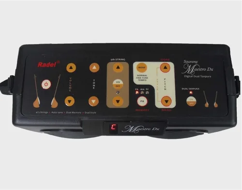 Vista 4 de RADEL Saarang Maestro Dx Caja electrónica Tambura Shruti (Tanpura) (negro)