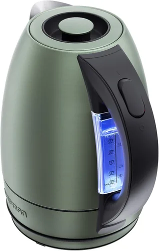 Vista 12 de Chefman Hervidor eléctrico, hervidor eléctrico de acero inoxidable de 1.8 litros con apagado automático, luces LED, protección para hervir y secar