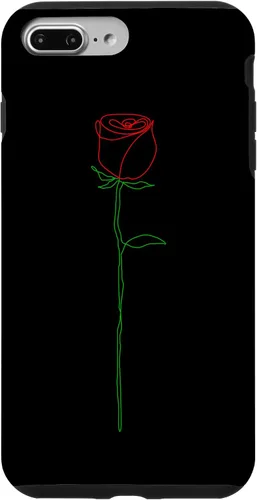 Vista 9 de Funda para iPhone 14 Simple con diseño de líneas rojas y verdes