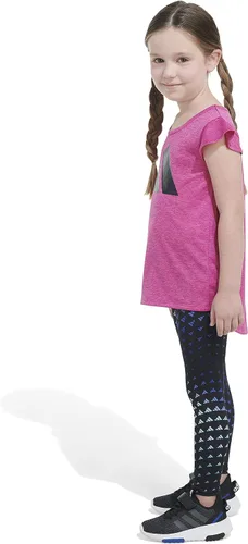Vista 5 de adidas Conjunto de 2 piezas con camiseta y leggings de manga con vuelo para niñas