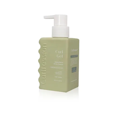 Vista 3 de CURLFESSION® El gel de rizos para cabello rizado define e hidrata los rizos y las ondas, controla el encrespamiento, 8 onzas líquidas.